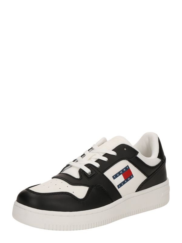 Tommy Jeans Tommy Jeans Nizke superge 'RETRO BASKET ESS MEG 3A3'  črna / bela