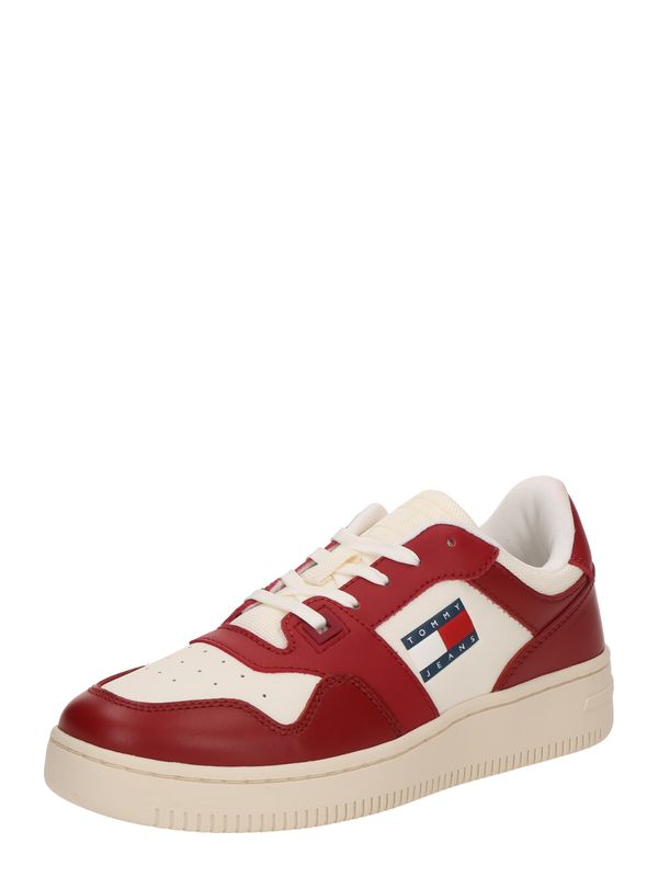 Tommy Jeans Tommy Jeans Nizke superge 'RETRO BASKET ESS MEG 3A3'  mornarska / temno rdeča / naravno bela
