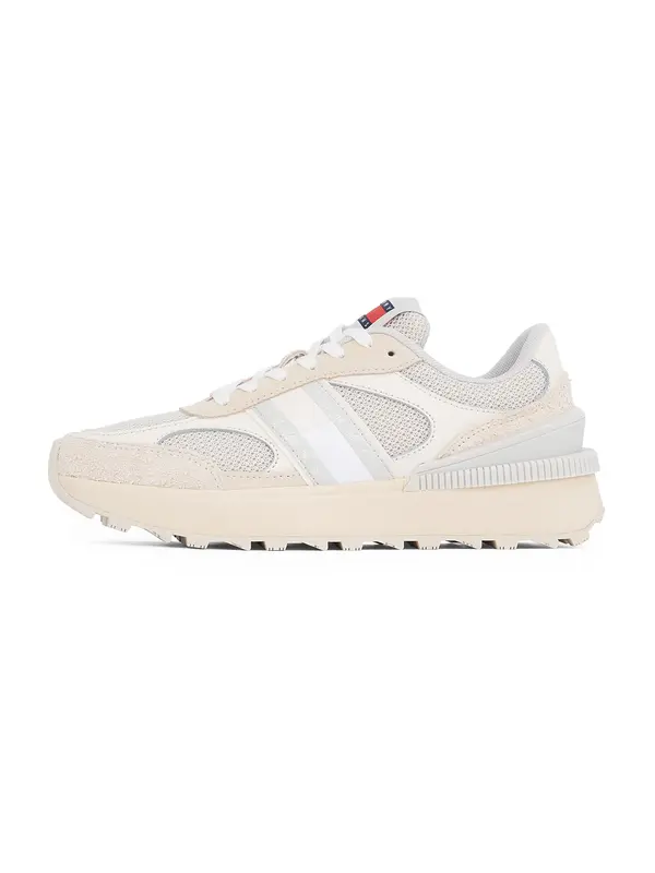 Tommy Jeans Tommy Jeans Nizke superge 'TECH RUNNER'  kremna / svetlo bež / mornarska / bela
