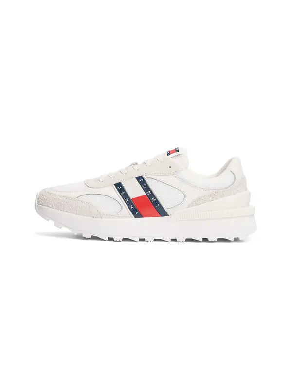 Tommy Jeans Tommy Jeans Nizke superge 'Technical Running Ess'  temno modra / češnjevo rdeča / bela