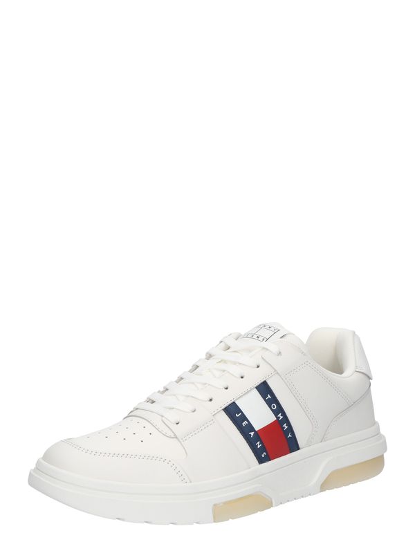 Tommy Jeans Tommy Jeans Nizke superge 'THE BROOKLYN'  ecru / mornarska / rdeča / bela