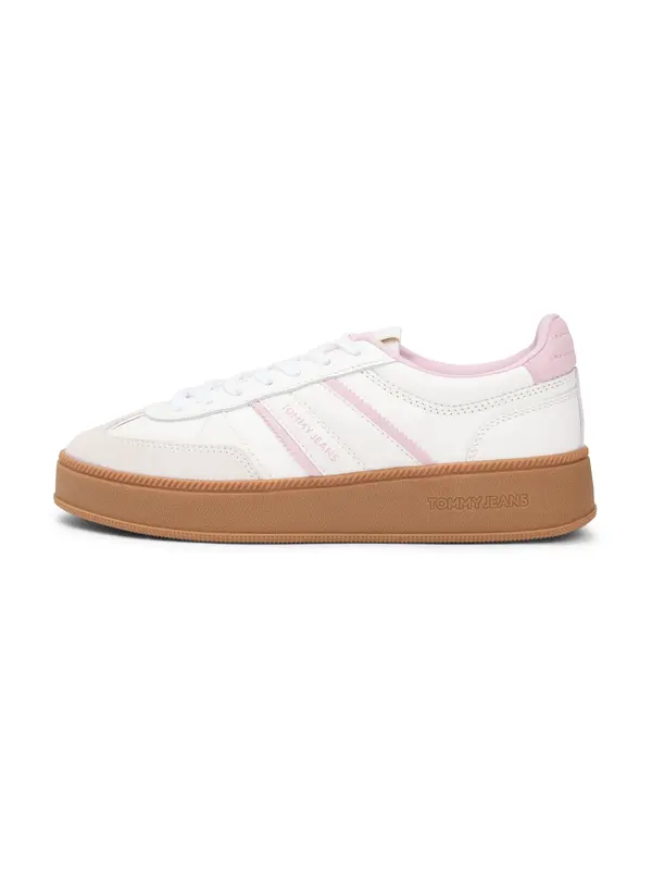 Tommy Jeans Tommy Jeans Nizke superge 'THE GREENWICH EDGE'  roza / bela / off-bela