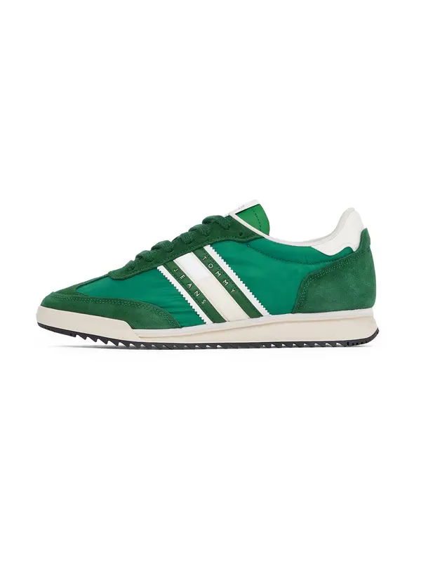 Tommy Jeans Tommy Jeans Nizke superge  zelena / bela