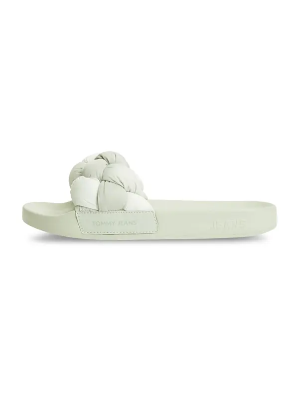 Tommy Jeans Tommy Jeans Nizki natikači 'Embossed Braided Strap'  svetlo zelena