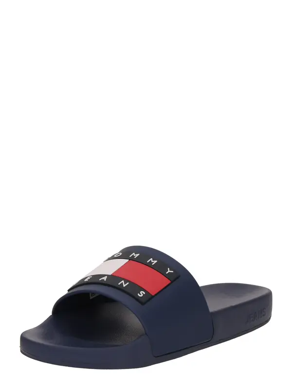 Tommy Jeans Tommy Jeans Nizki natikači 'Ess'  marine / živo rdeča / bela