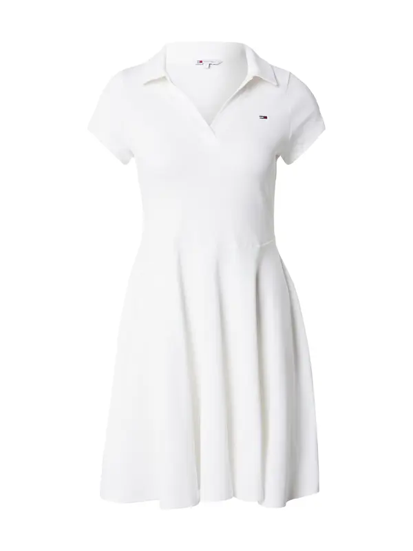 Tommy Jeans Tommy Jeans Obleka 'Fit And Flare Mini'  bela