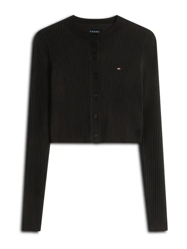 Tommy Jeans Tommy Jeans Pletena jopa  črna
