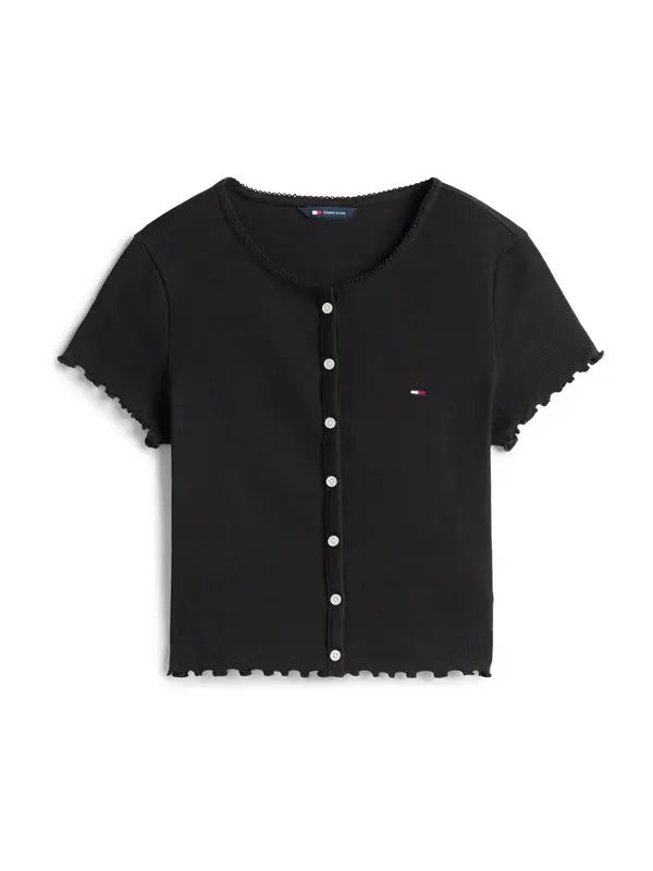 Tommy Jeans Tommy Jeans Pletena jopa  črna