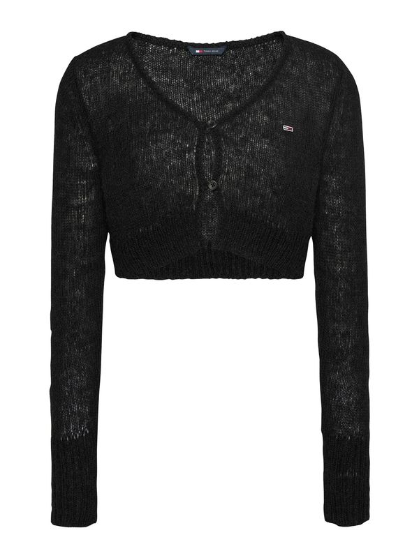 Tommy Jeans Tommy Jeans Pletena jopa  črna