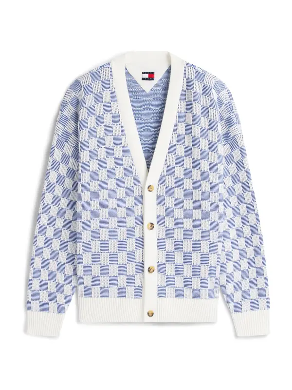 Tommy Jeans Tommy Jeans Pletena jopa  encijan / bela
