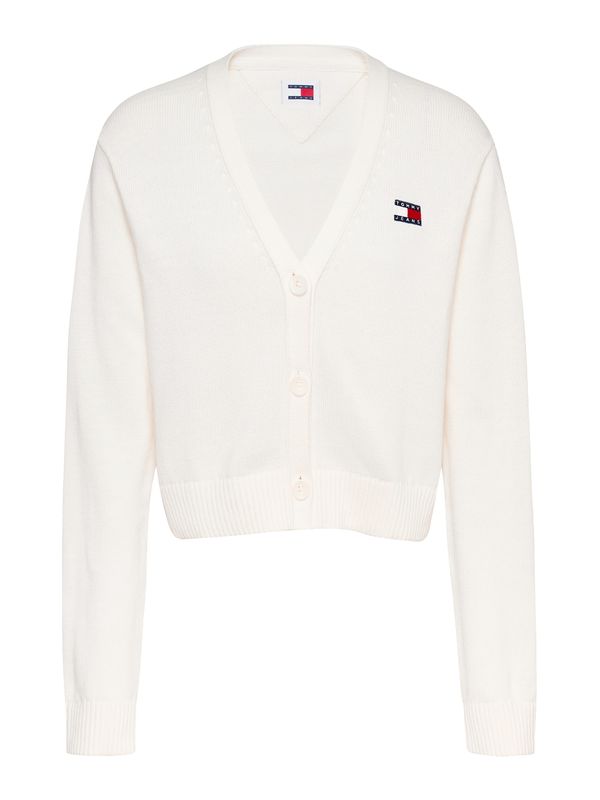 Tommy Jeans Tommy Jeans Pletena jopa 'ESSENTIAL'  bela