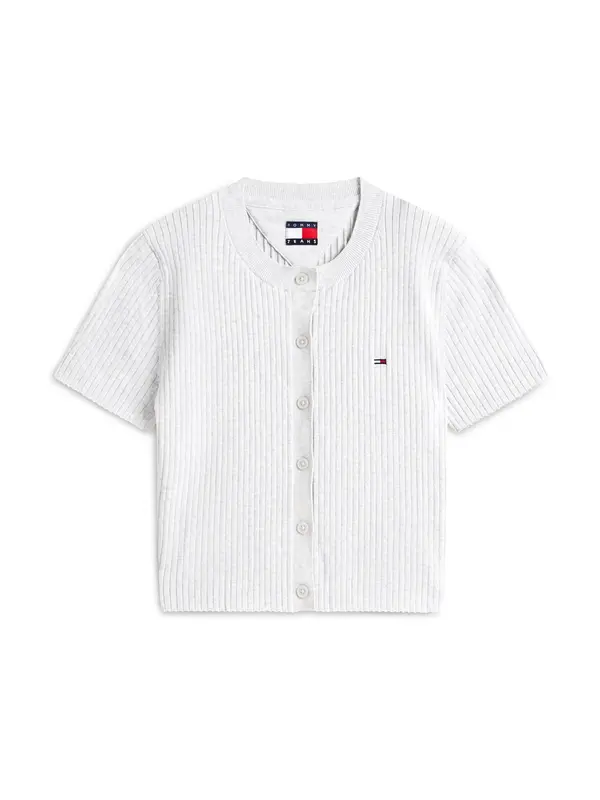 Tommy Jeans Tommy Jeans Pletena jopa 'ESSENTIAL'  pegasto siva