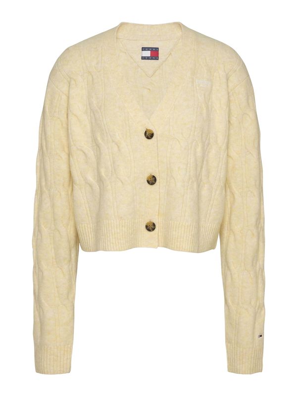 Tommy Jeans Tommy Jeans Pletena jopa  pegasto rumena