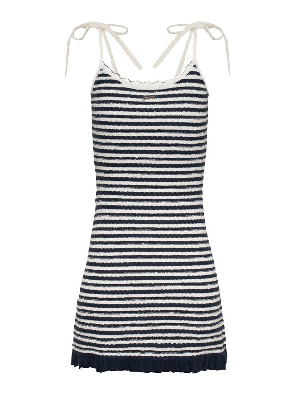 Tommy Jeans Tommy Jeans Pletena obleka  marine / off-bela