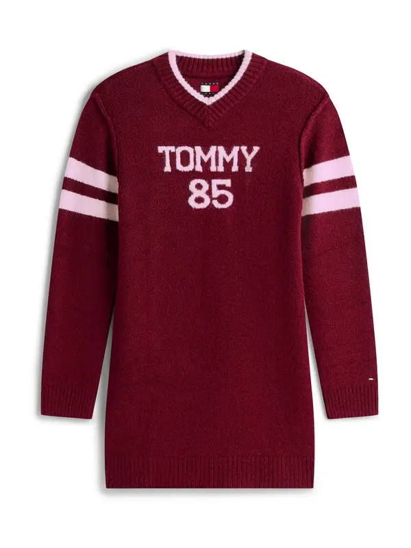 Tommy Jeans Tommy Jeans Pletena obleka  orhideja / jagoda