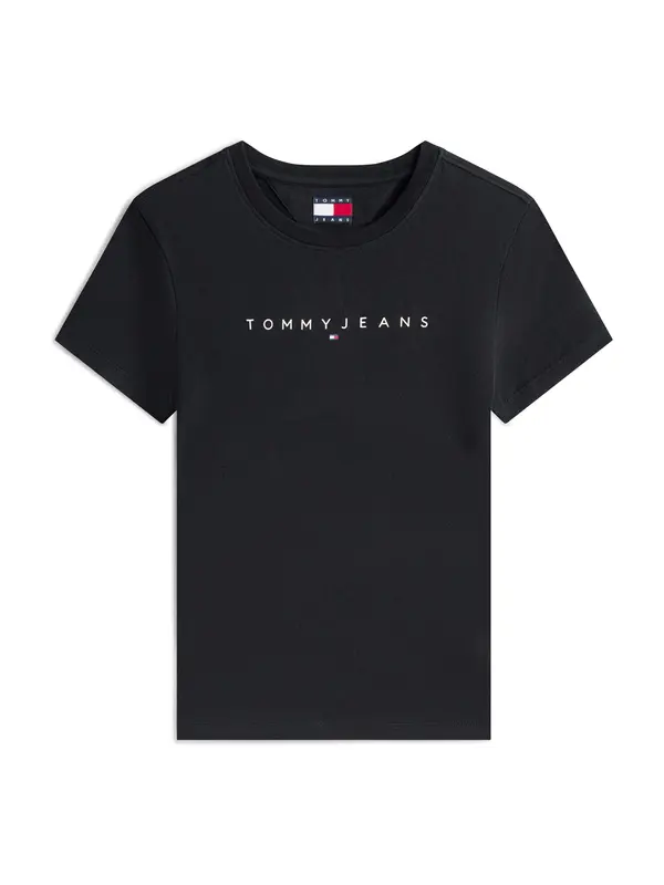 Tommy Jeans Plus Tommy Jeans Plus Majica  črna / bela