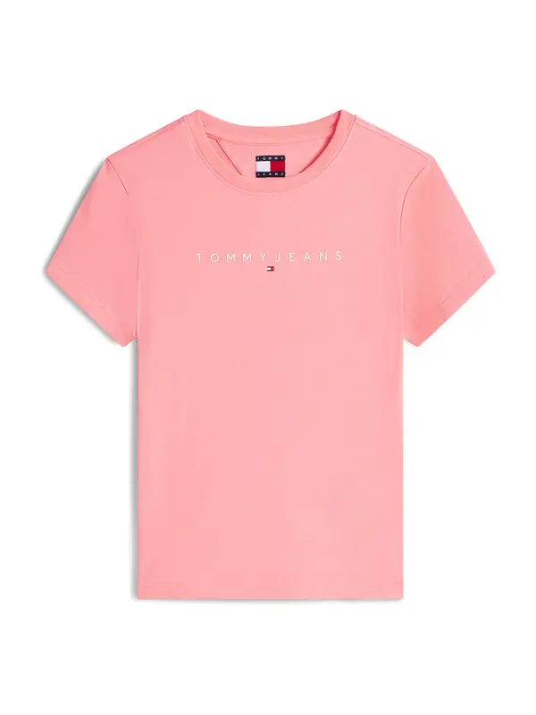 Tommy Jeans Plus Tommy Jeans Plus Majica  roza / bela