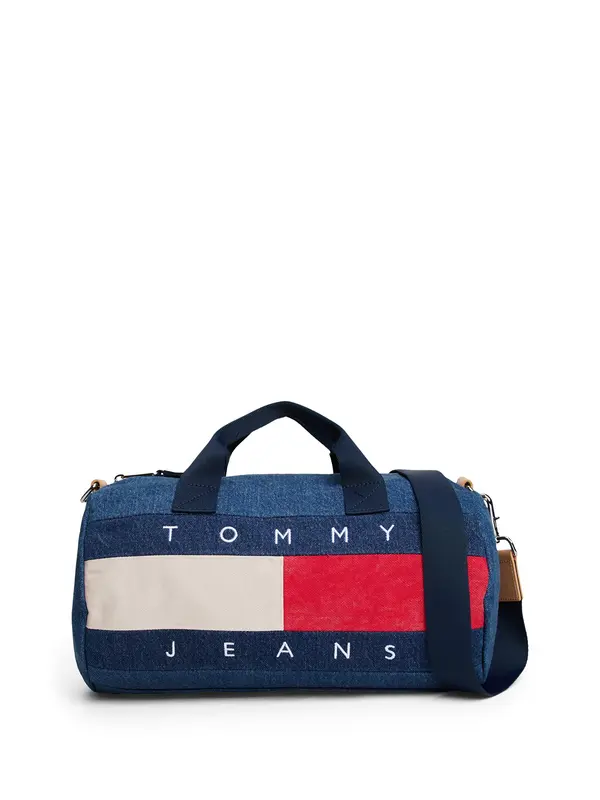 Tommy Jeans Tommy Jeans Potovalka za konec tedna  ecru / moder denim / rdeča / bela