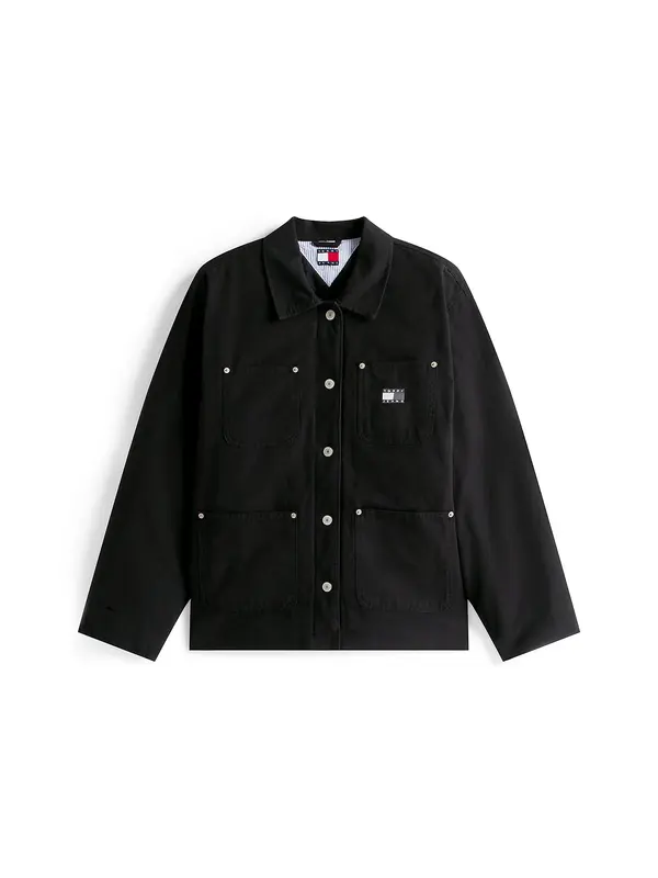 Tommy Jeans Tommy Jeans Prehodna jakna  črn denim
