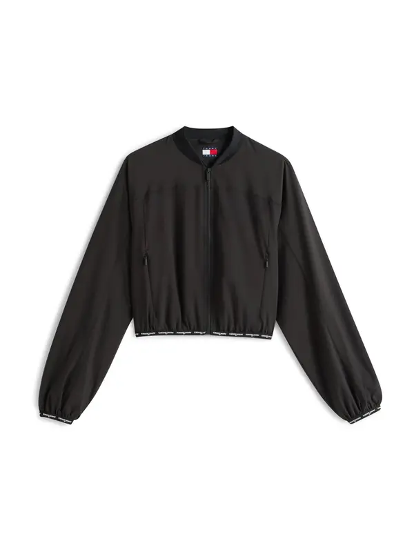 Tommy Jeans Tommy Jeans Prehodna jakna  črna / bela