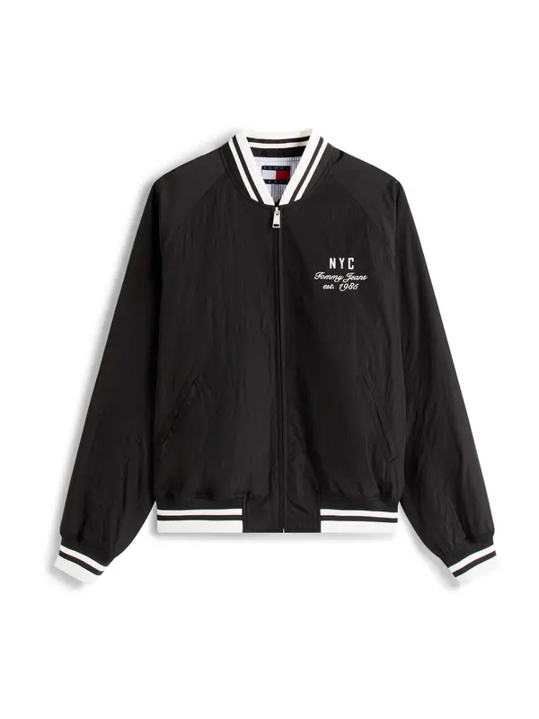 Tommy Jeans Tommy Jeans Prehodna jakna  črna / bela