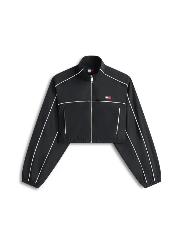 Tommy Jeans Tommy Jeans Prehodna jakna  črna / bela