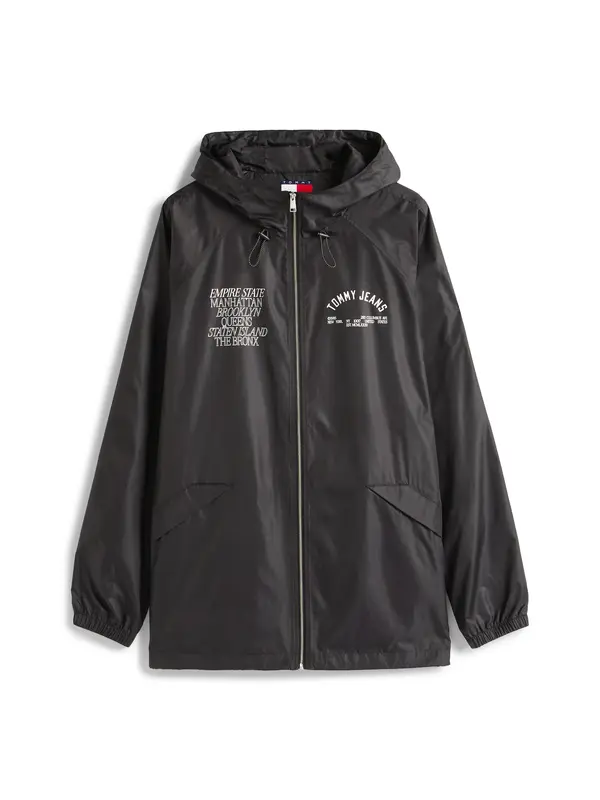 Tommy Jeans Tommy Jeans Prehodna jakna  črna / off-bela