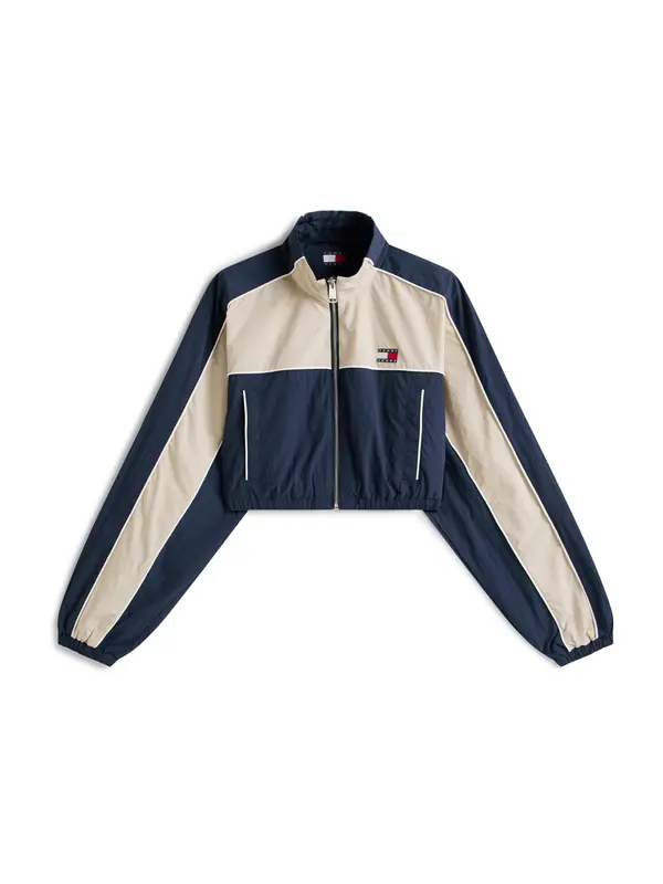 Tommy Jeans Tommy Jeans Prehodna jakna  ecru / modra / rdeča / bela
