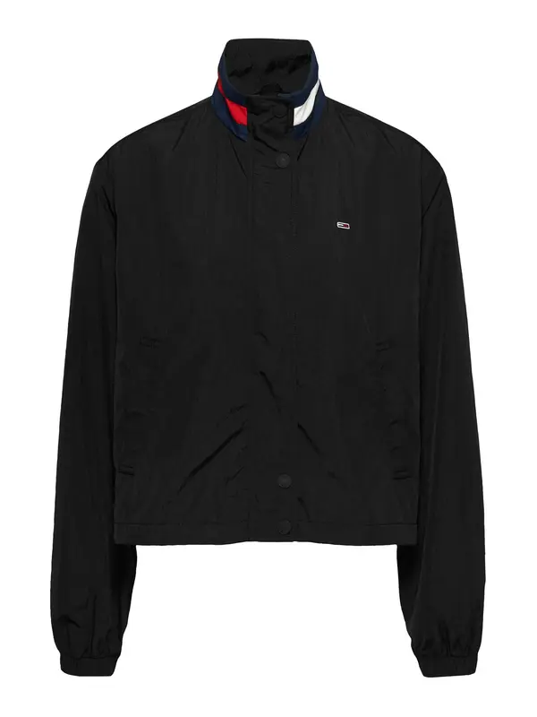 Tommy Jeans Tommy Jeans Prehodna jakna 'Essential'  brusnica / črna / bela