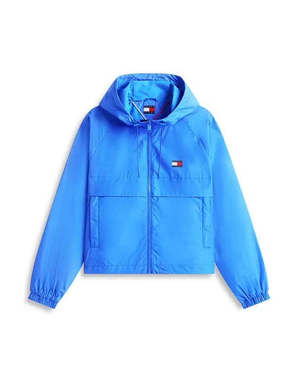 Tommy Jeans Tommy Jeans Prehodna jakna 'Essential'  modra / mornarska / rdeča / bela