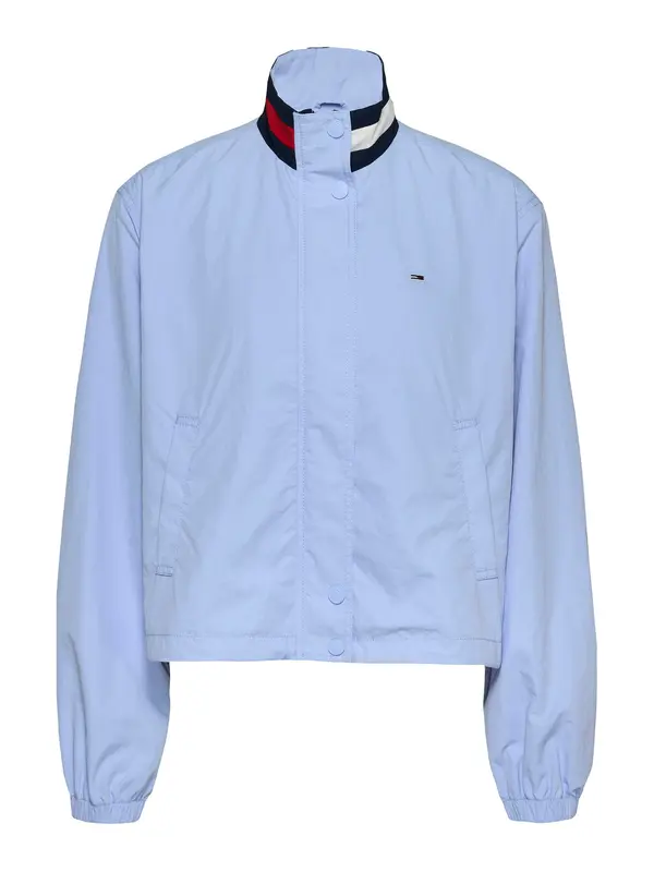 Tommy Jeans Tommy Jeans Prehodna jakna 'Essential'  mornarska / golobje modra / rdeča / bela