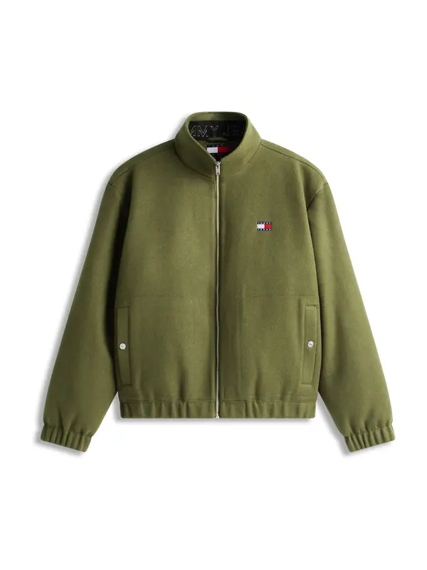 Tommy Jeans Tommy Jeans Prehodna jakna 'ESSENTIAL'  mornarska / oliva / rdeča / bela