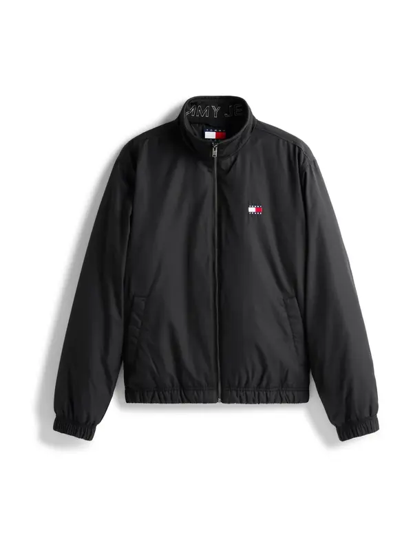 Tommy Jeans Tommy Jeans Prehodna jakna 'Essential'  mornarska / rdeča / črna / bela