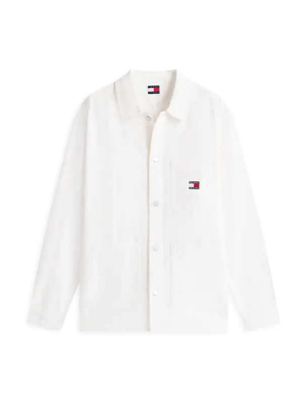 Tommy Jeans Tommy Jeans Prehodna jakna 'ESSENTIAL'  temno modra / rdeča / bela