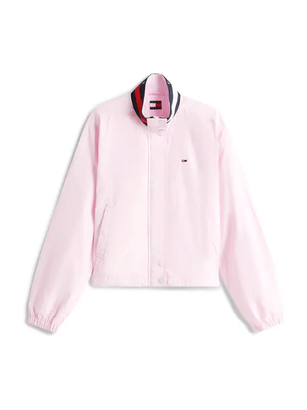 Tommy Jeans Tommy Jeans Prehodna jakna 'Essential'  temno modra / svetlo roza / bela