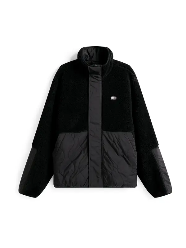 Tommy Jeans Tommy Jeans Prehodna jakna 'ESSENTL'  siva / črna / bela