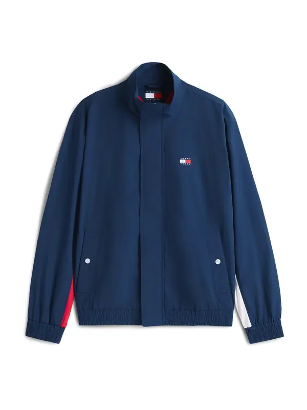 Tommy Jeans Tommy Jeans Prehodna jakna 'HERITAGE'  mornarska / rdeča / bela
