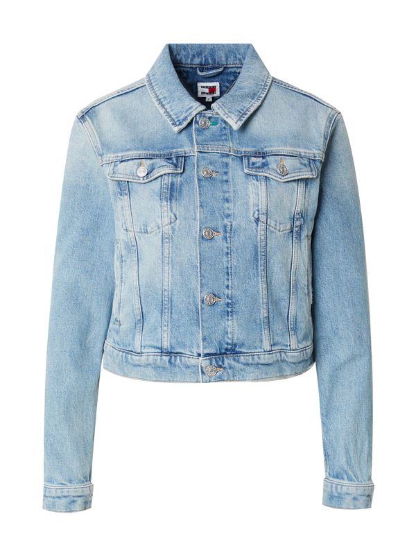 Tommy Jeans Tommy Jeans Prehodna jakna 'IZZIE'  marine / moder denim / rdeča / bela