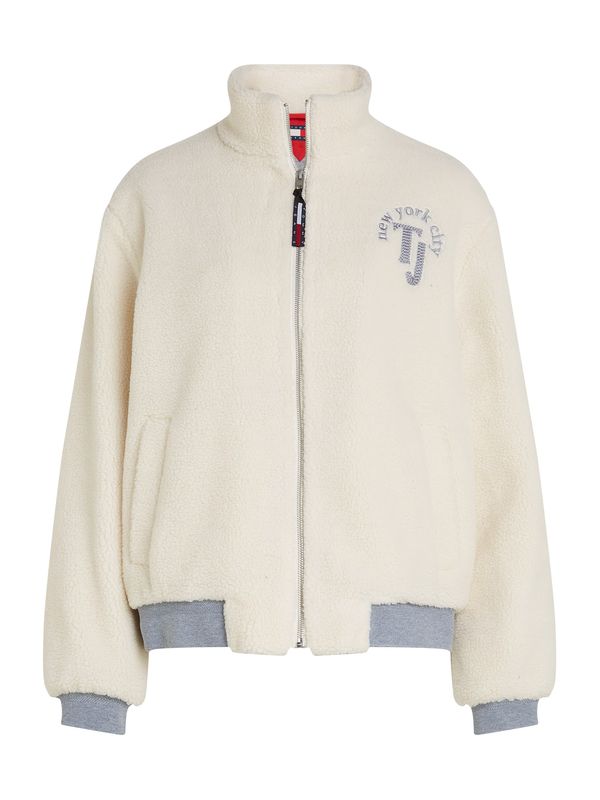 Tommy Jeans Tommy Jeans Prehodna jakna  kremna / pegasto siva