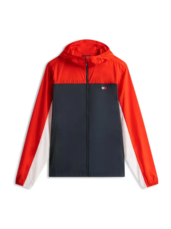 Tommy Jeans Tommy Jeans Prehodna jakna  marine / rdeča / bela