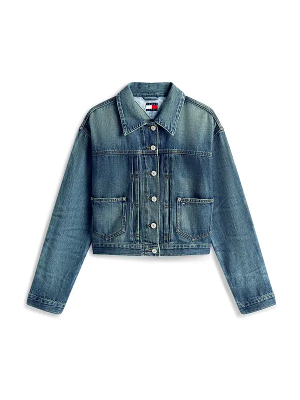 Tommy Jeans Tommy Jeans Prehodna jakna  moder denim