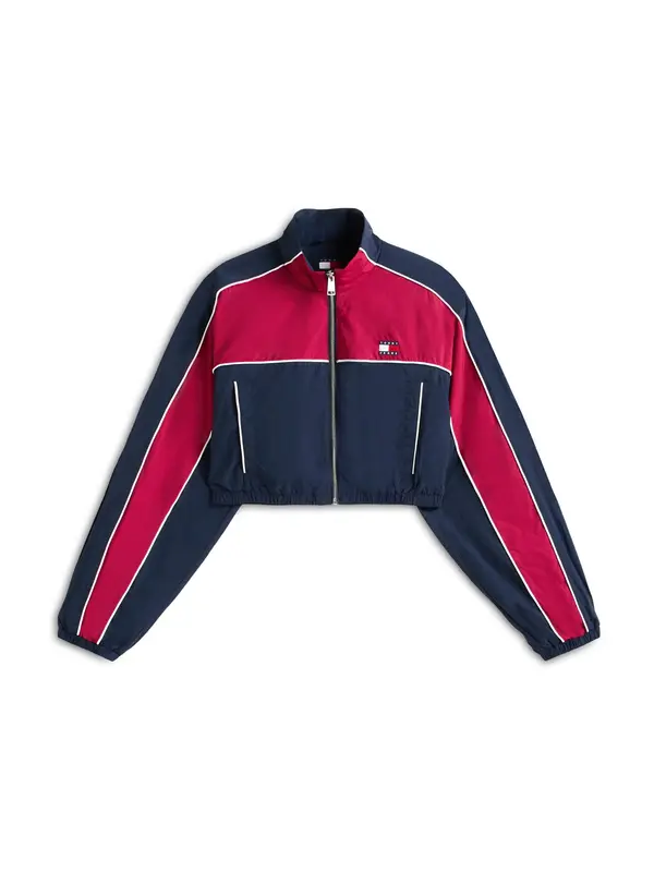 Tommy Jeans Tommy Jeans Prehodna jakna  mornarska / malina / bela