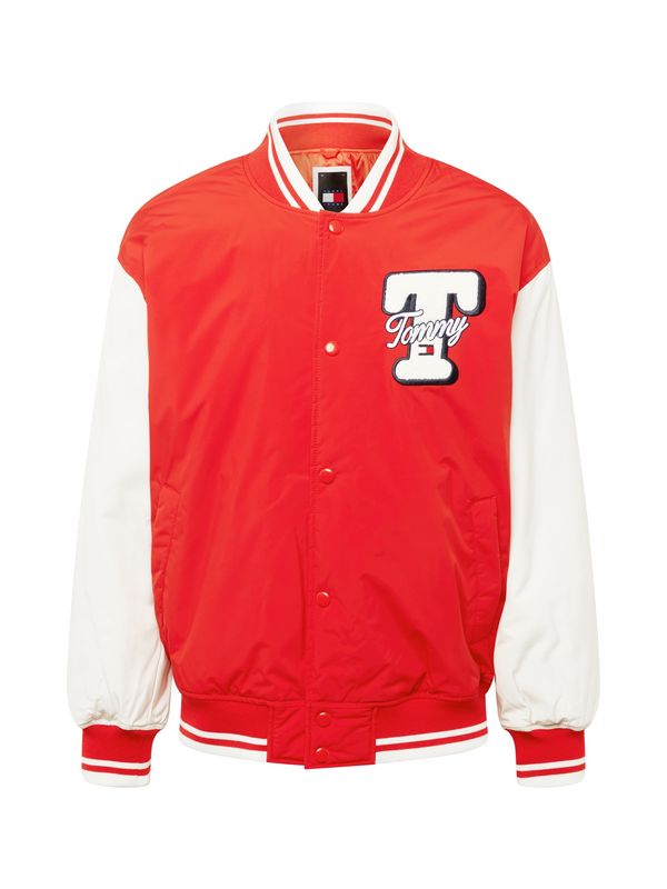 Tommy Jeans Tommy Jeans Prehodna jakna  mornarska / svetlo rdeča / bela