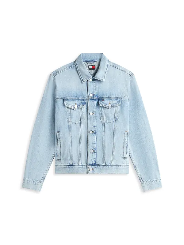 Tommy Jeans Tommy Jeans Prehodna jakna 'Ryan'  svetlo modra / rdeča / bela