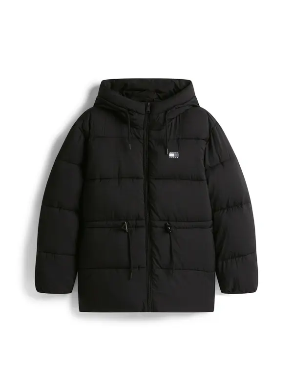 Tommy Jeans Tommy Jeans Prehodna jakna  siva / črna / bela