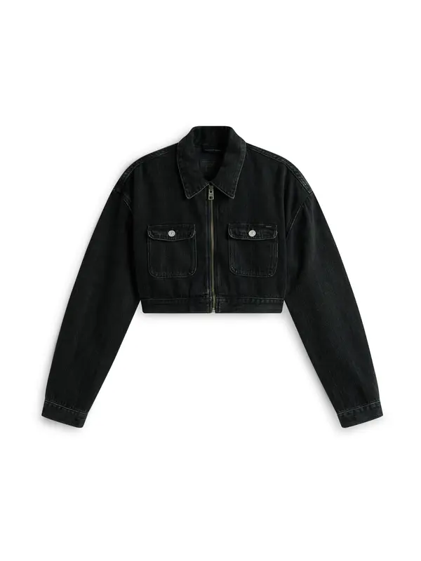 Tommy Jeans Tommy Jeans Prehodna jakna 'STATION'  črn denim