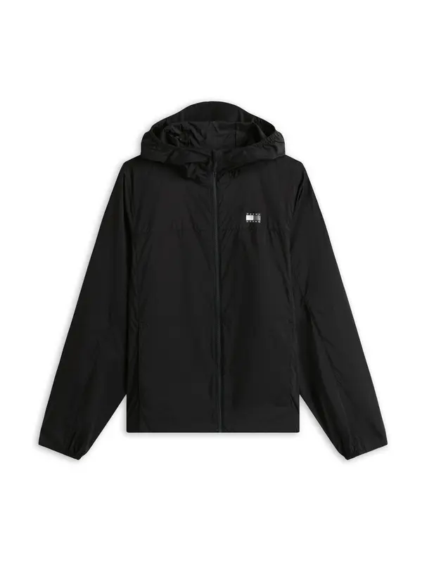 Tommy Jeans Tommy Jeans Prehodna jakna 'Tommy Badge Ripstop Slim'  siva / črna / bela