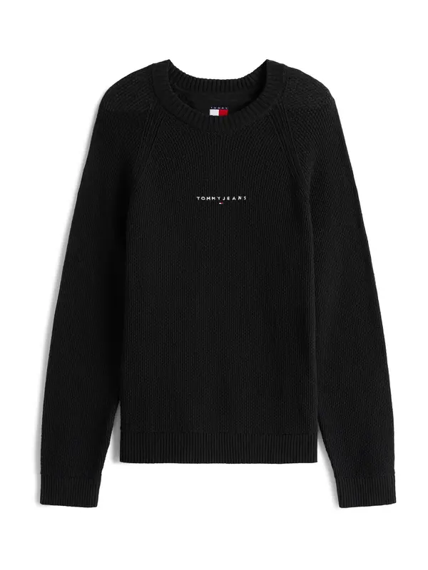 Tommy Jeans Tommy Jeans Pulover  črna / bela