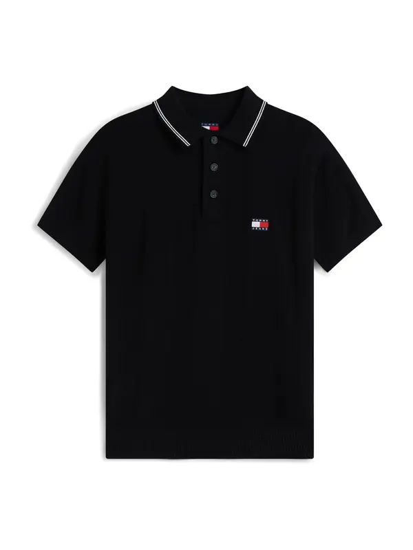 Tommy Jeans Tommy Jeans Pulover  črna / bela