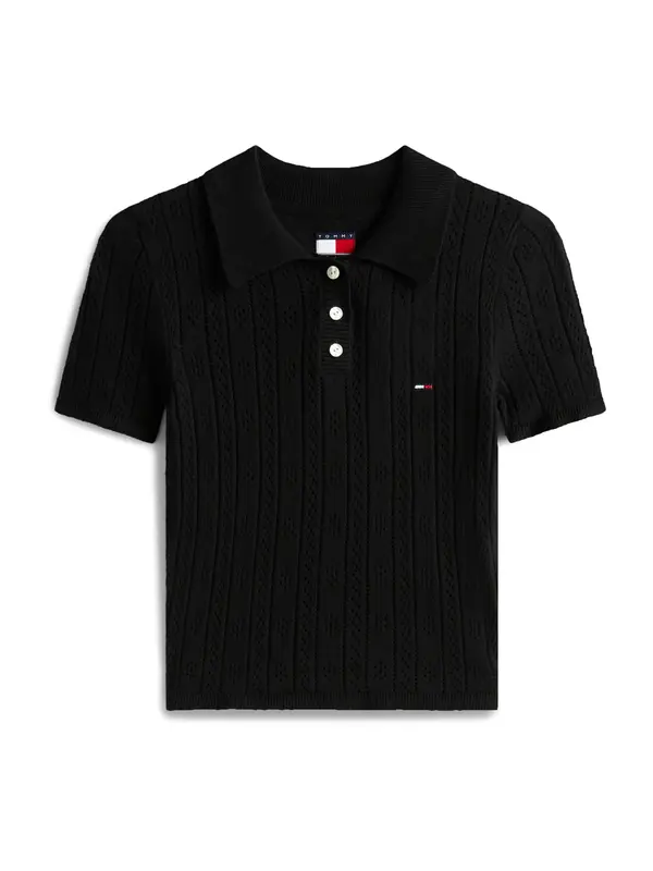 Tommy Jeans Tommy Jeans Pulover  črna